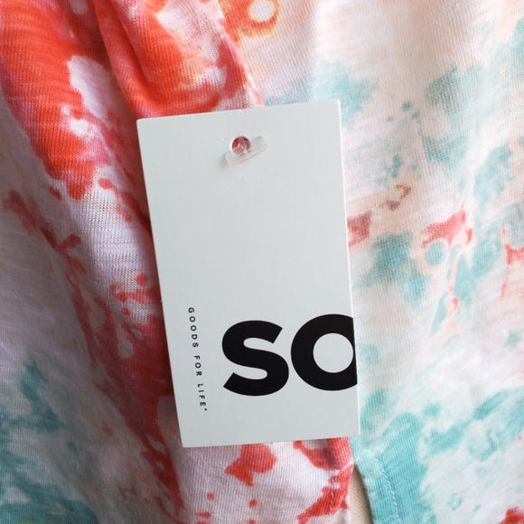 SO | Junior's Muscle Tank in Peach Multi Dye sz 2X - Picture 5 of 7